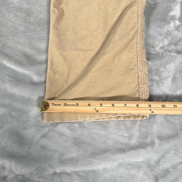 LL Bean Corduroy Carpenter Pants Mens 36x30 (Fits 36x29) Straight Fit Khaki - Picture 8 of 10
